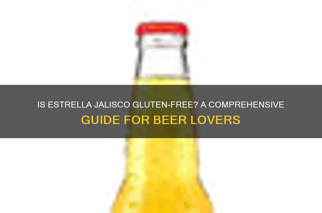 is estrella jalisco gluten free