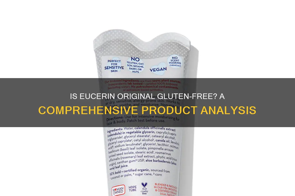 is eucerin original gluten free