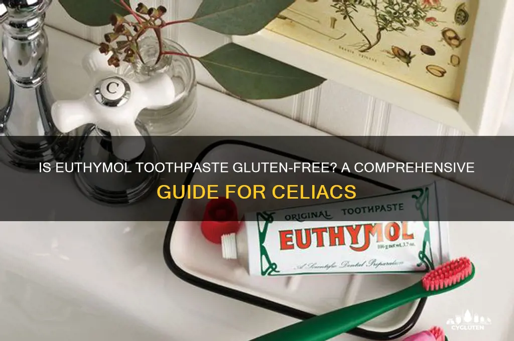 is euthymol toothpaste gluten free