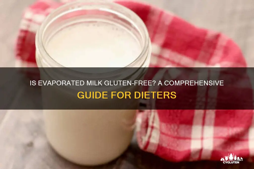 is evaporated milk gluten free