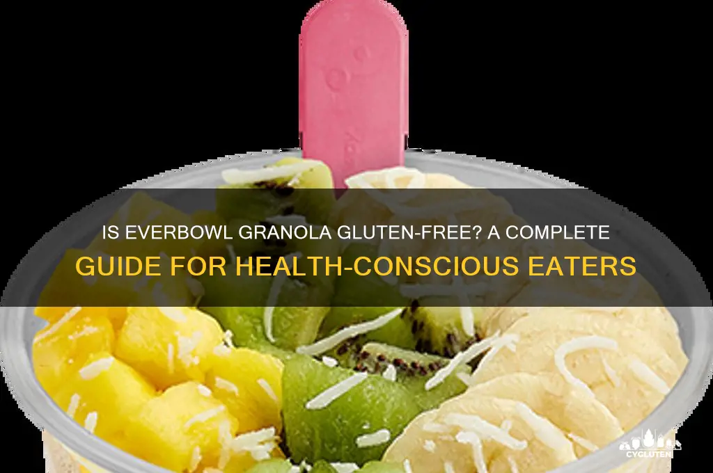 is everbowl granola gluten free