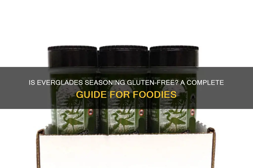 is everglades seasoning gluten free