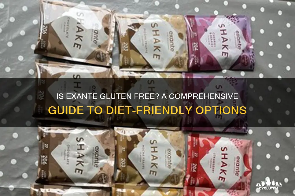 is exante gluten free
