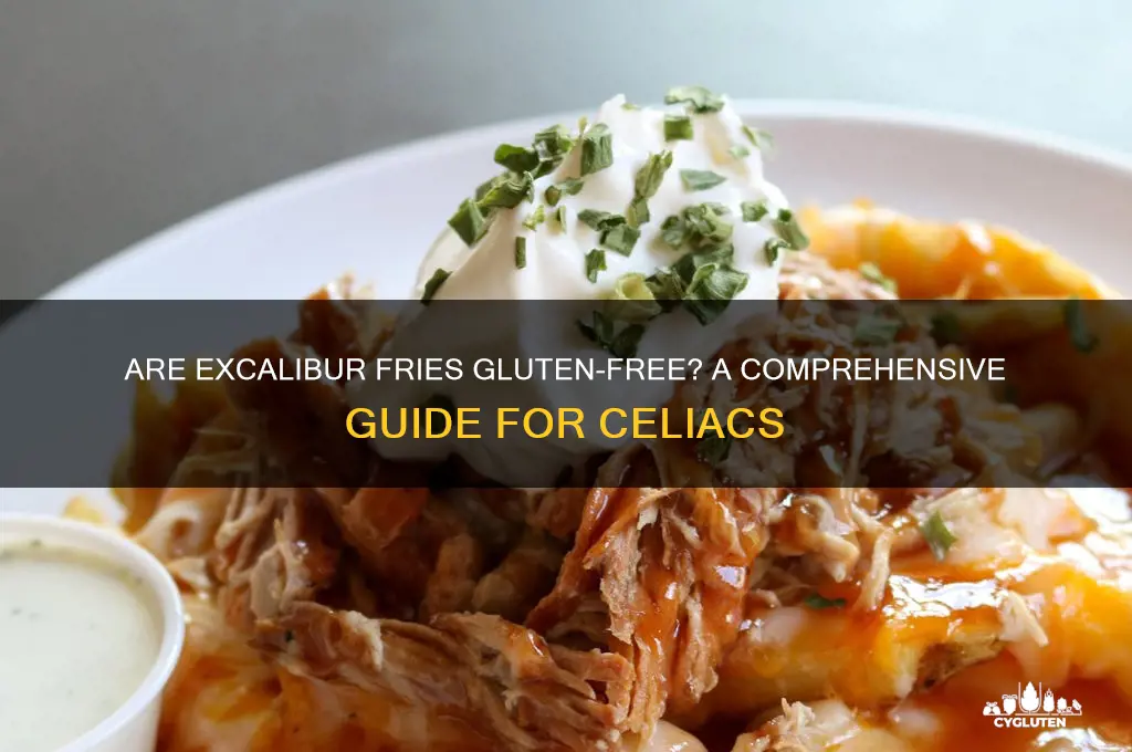 is excalibur fries gluten free