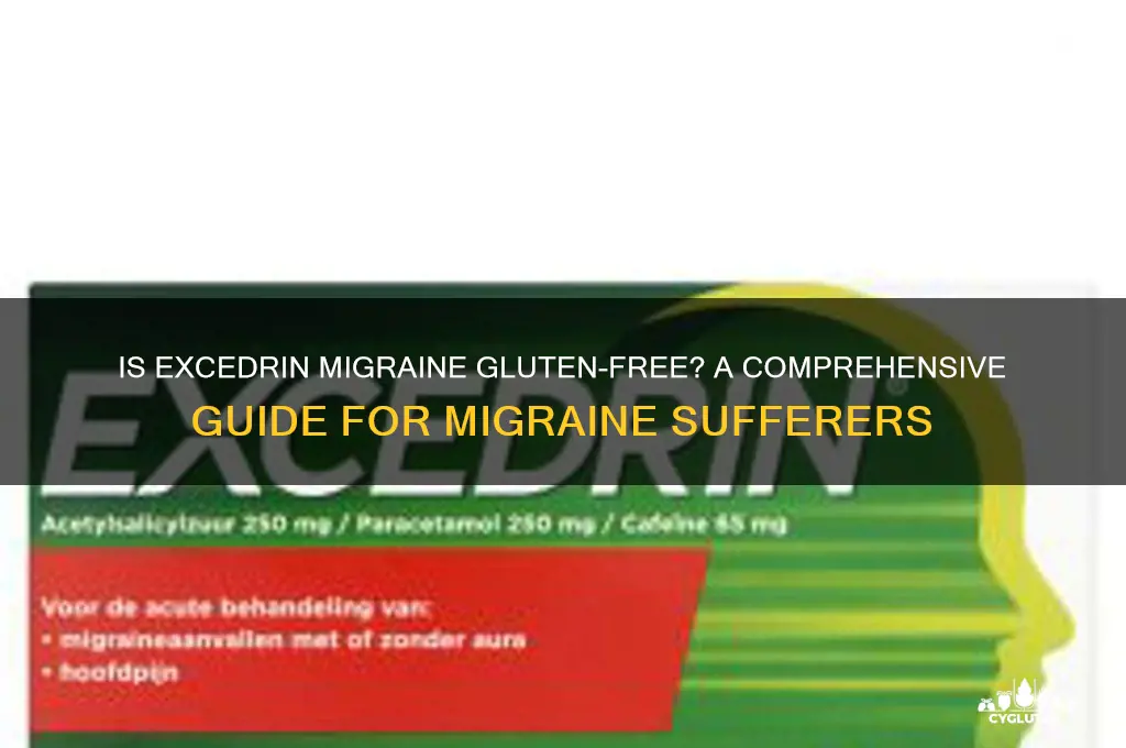 is excedrin migraine gluten free
