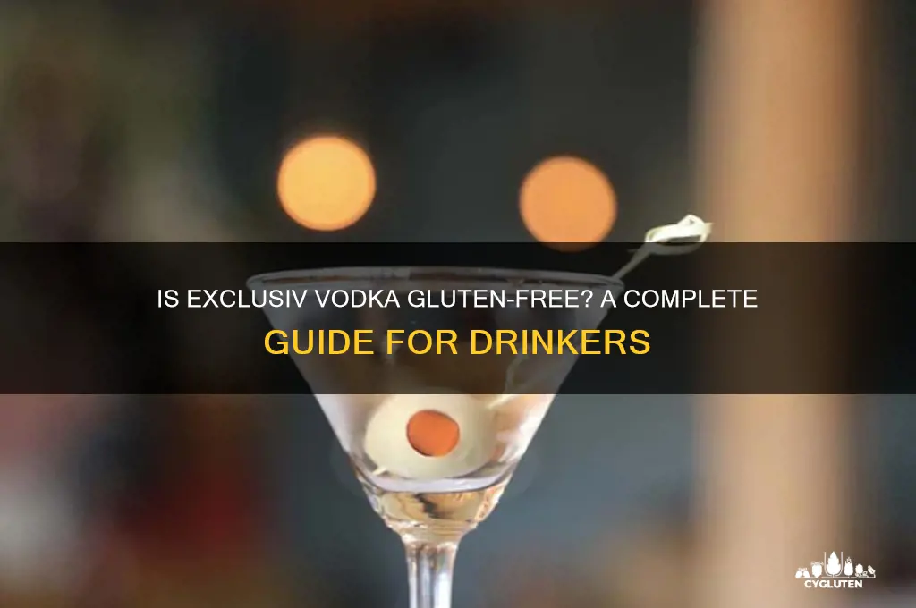 is exclusiv vodka gluten free