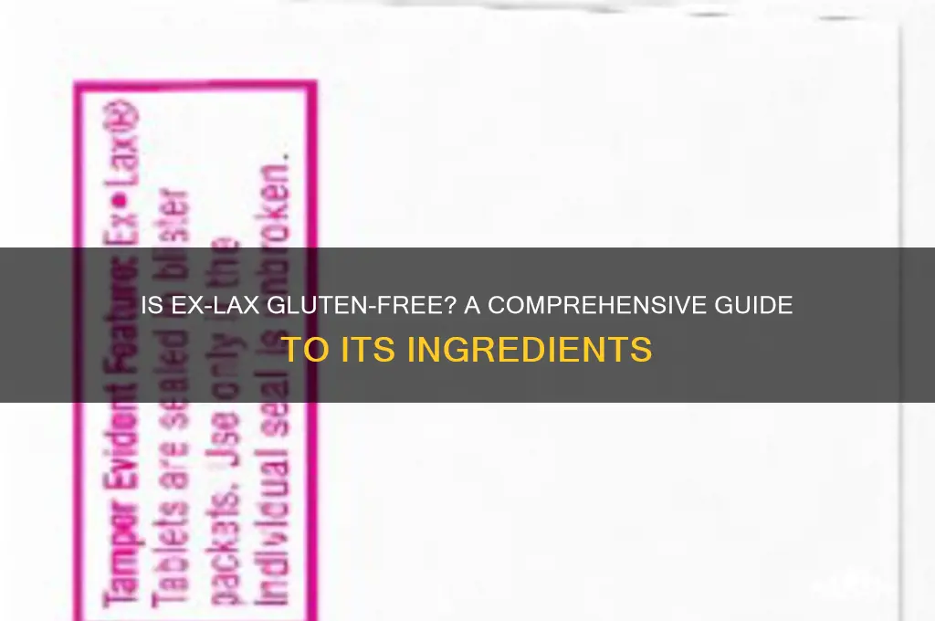 is exlax gluten free