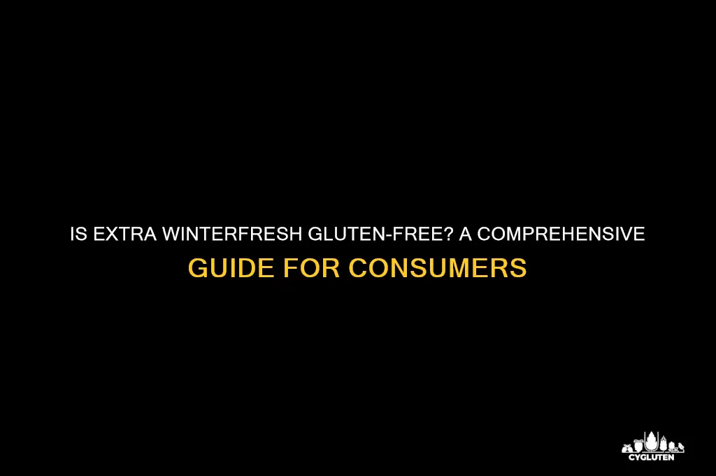 is extra winterfresh gluten free
