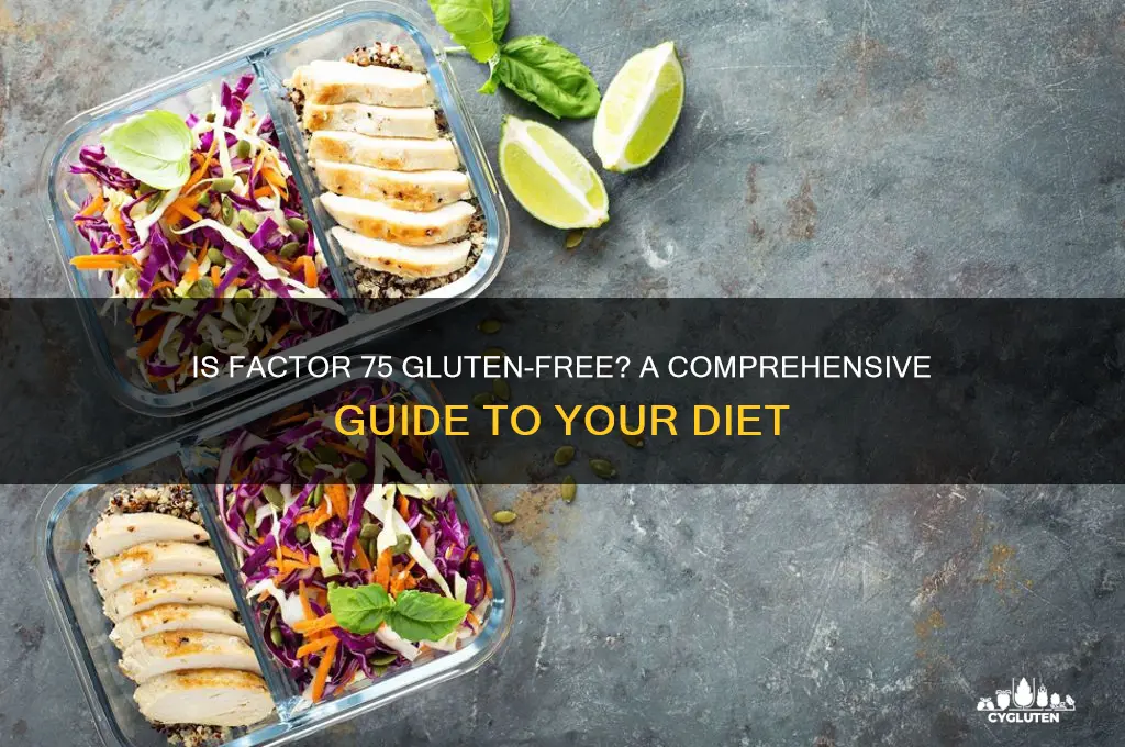 is factor 75 gluten free
