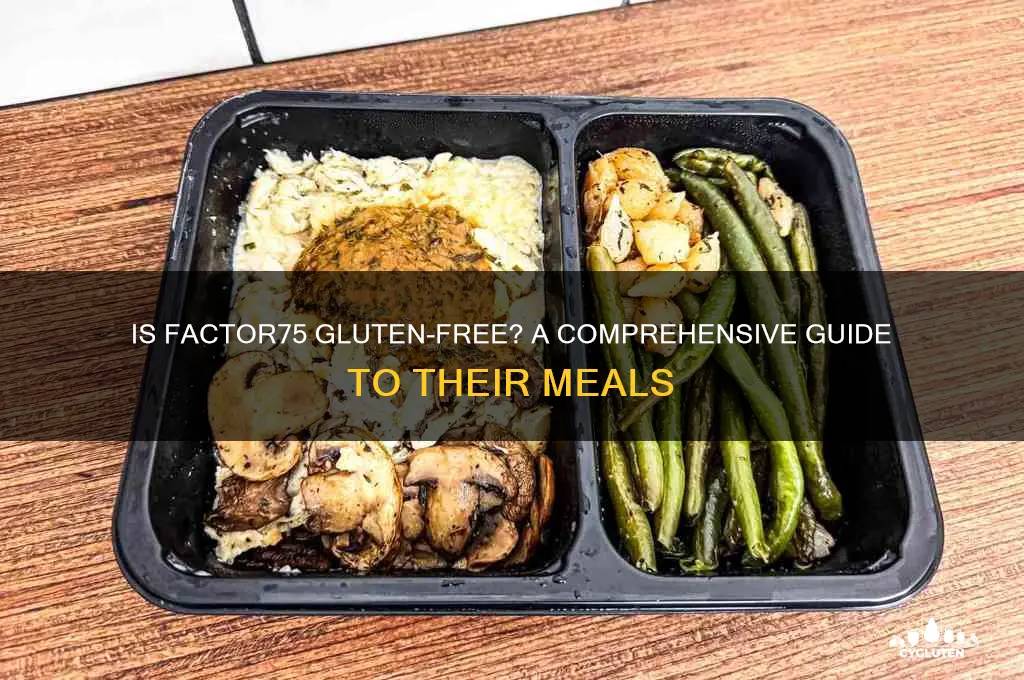 is factor75 gluten free