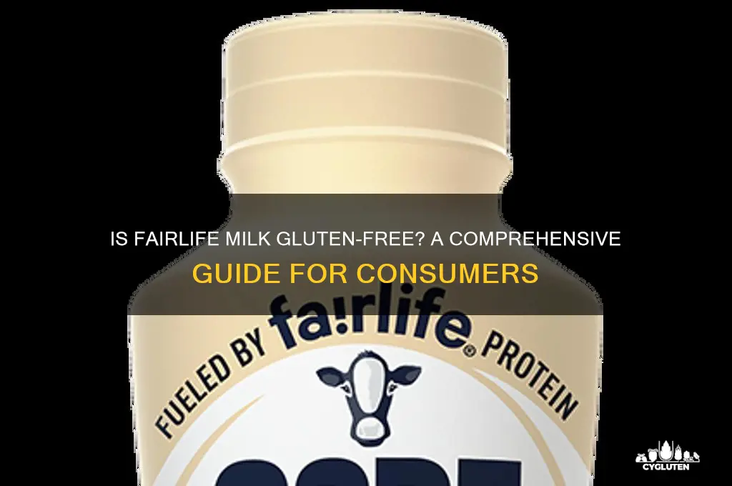 is fairlife milk gluten free
