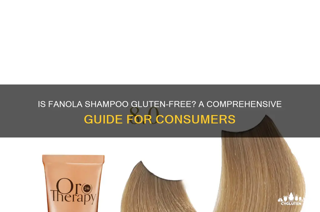 is fanola shampoo gluten free