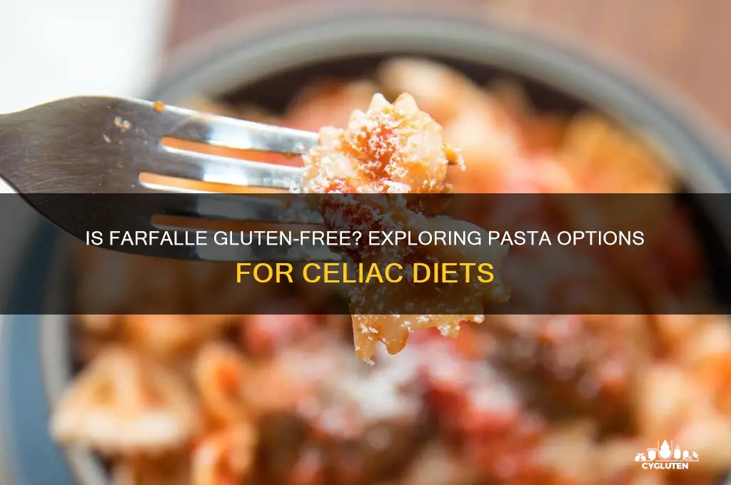 is farfalle gluten free