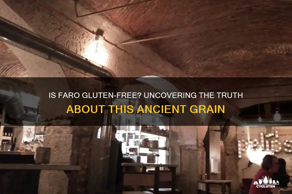 is faro gluten free