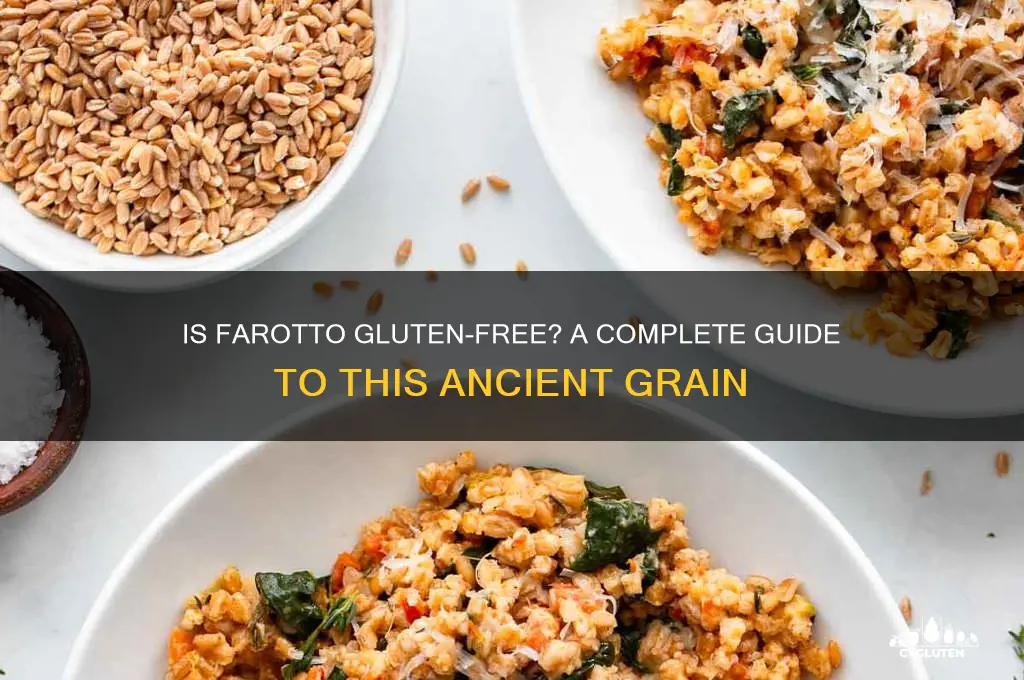 is farotto gluten free