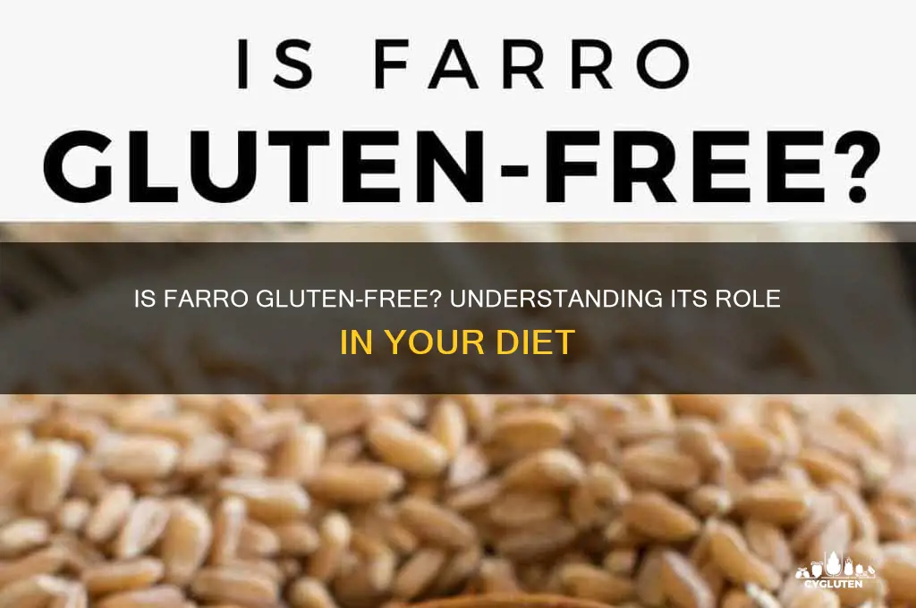 is farro gluten free diet