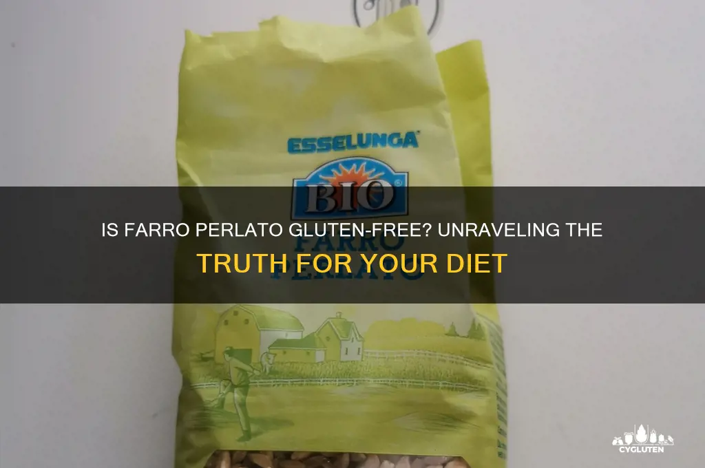 is farro perlato gluten free