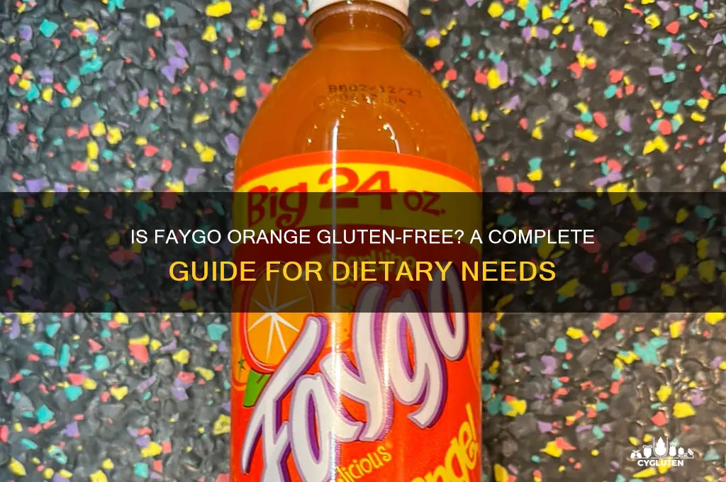 is faygo orange gluten free
