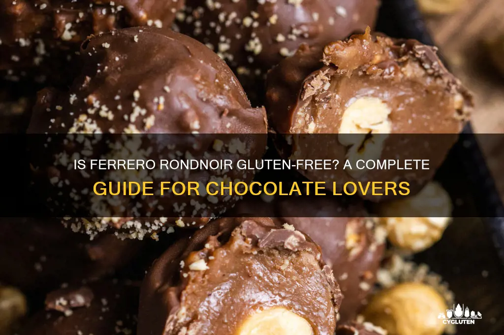 is ferrero rondnoir gluten free