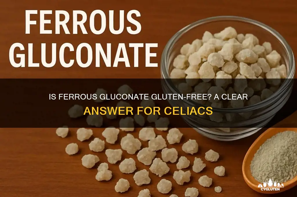 is ferrous gluconate gluten free
