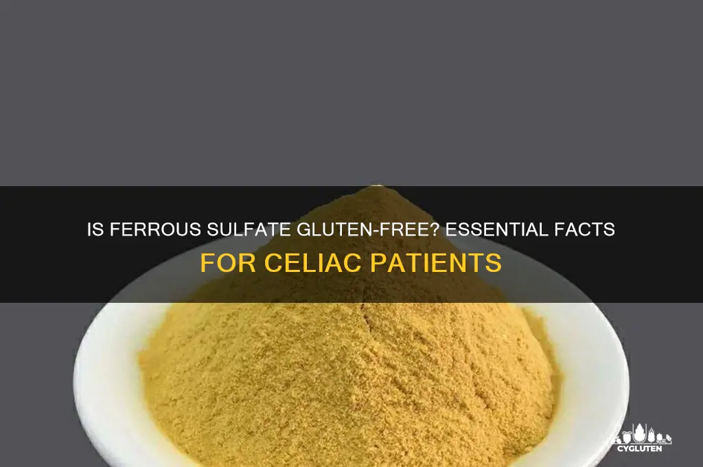 is ferrous sulfate gluten free
