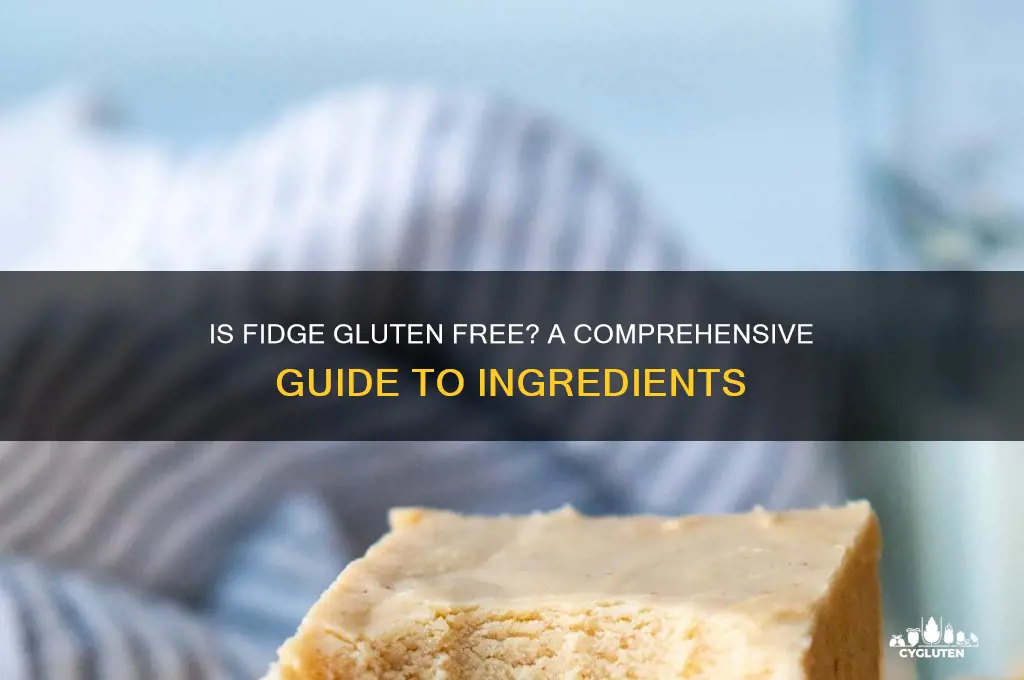 is fidge gluten free