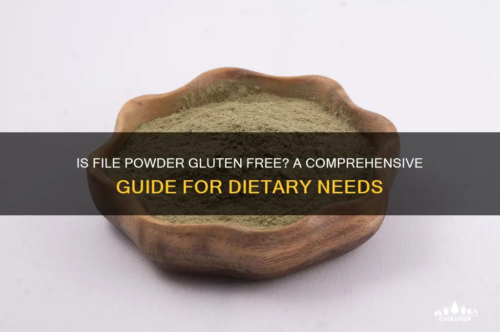 is file powder gluten free