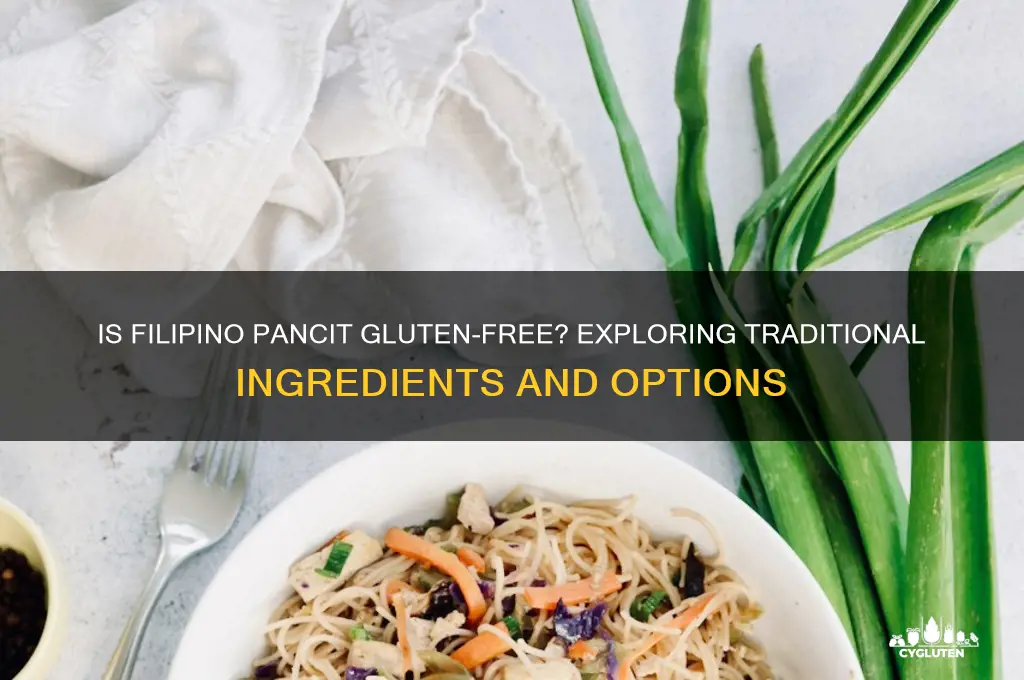 is filipino pancit gluten free