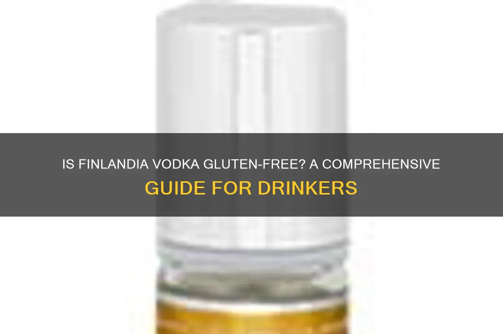 is finlandia vodka gluten free