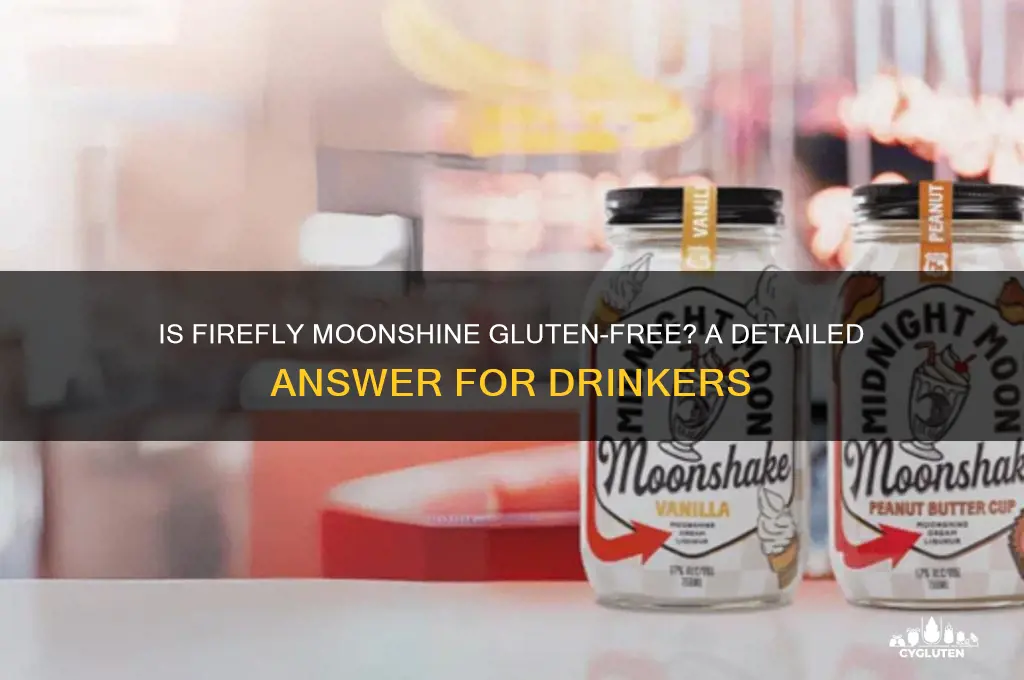 is firefly moonshine gluten free