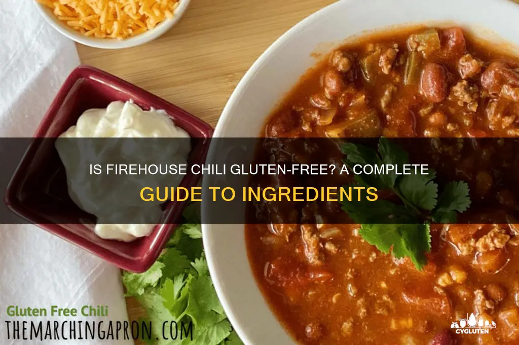 is firehouse chili gluten free