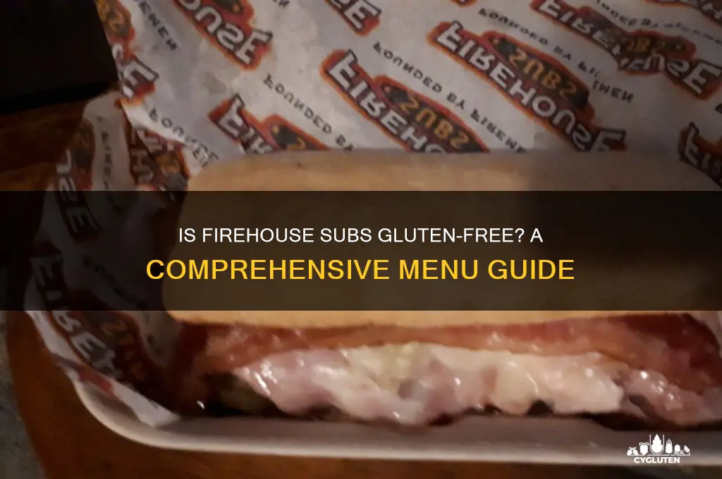is firehouse subs gluten free