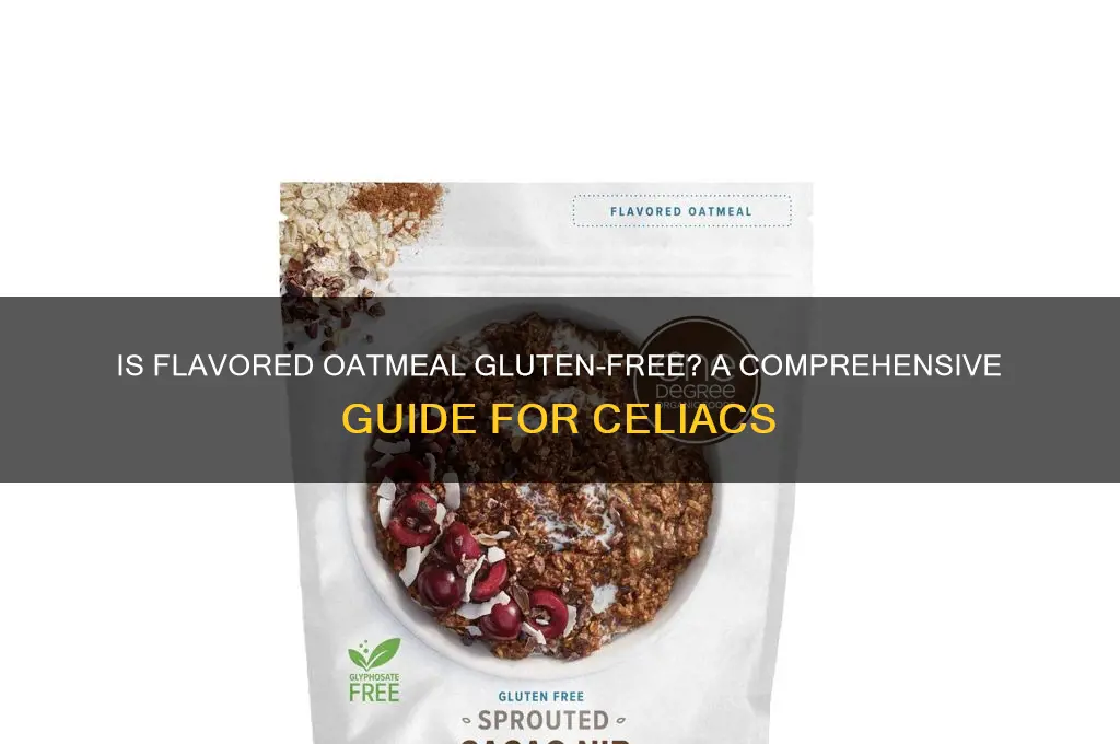 is flavored oatmeal gluten free