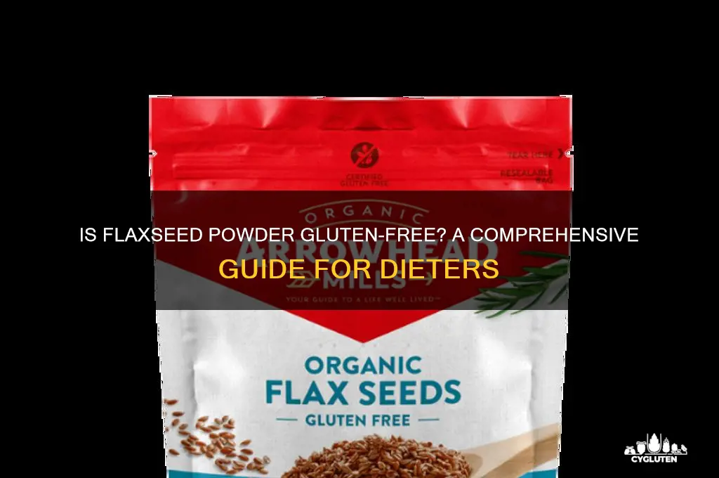 is flaxseed powder gluten free