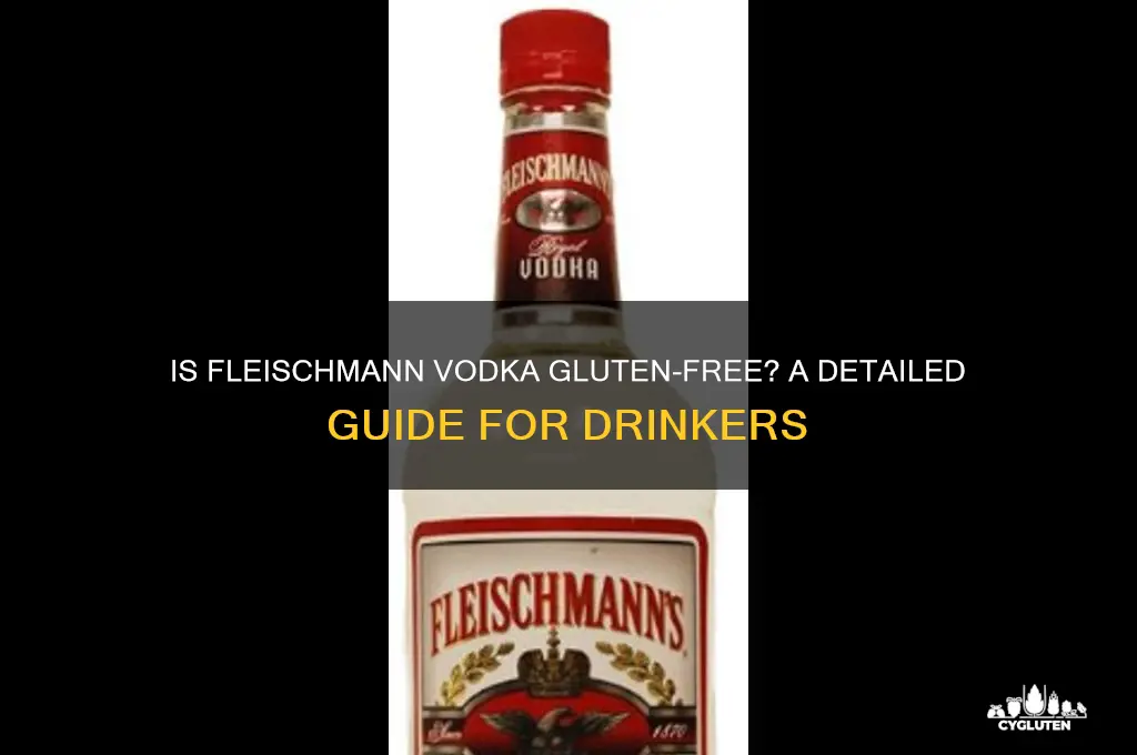 is fleischmann vodka gluten free