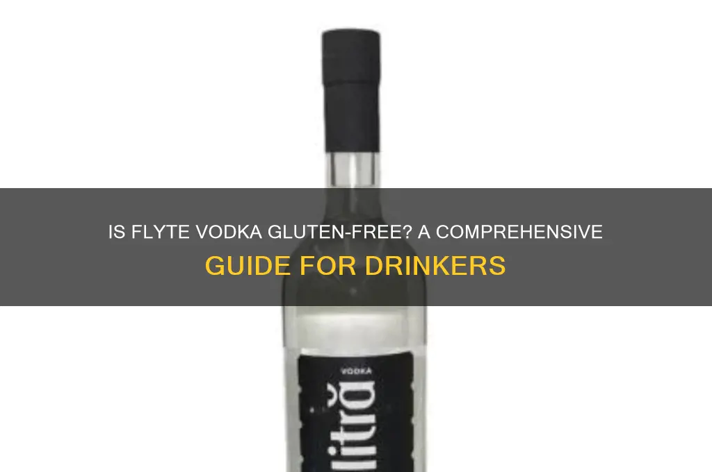 is flyte vodka gluten free