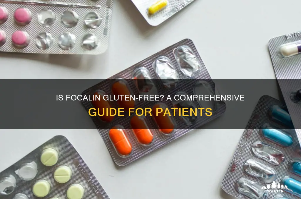 is focalin gluten free