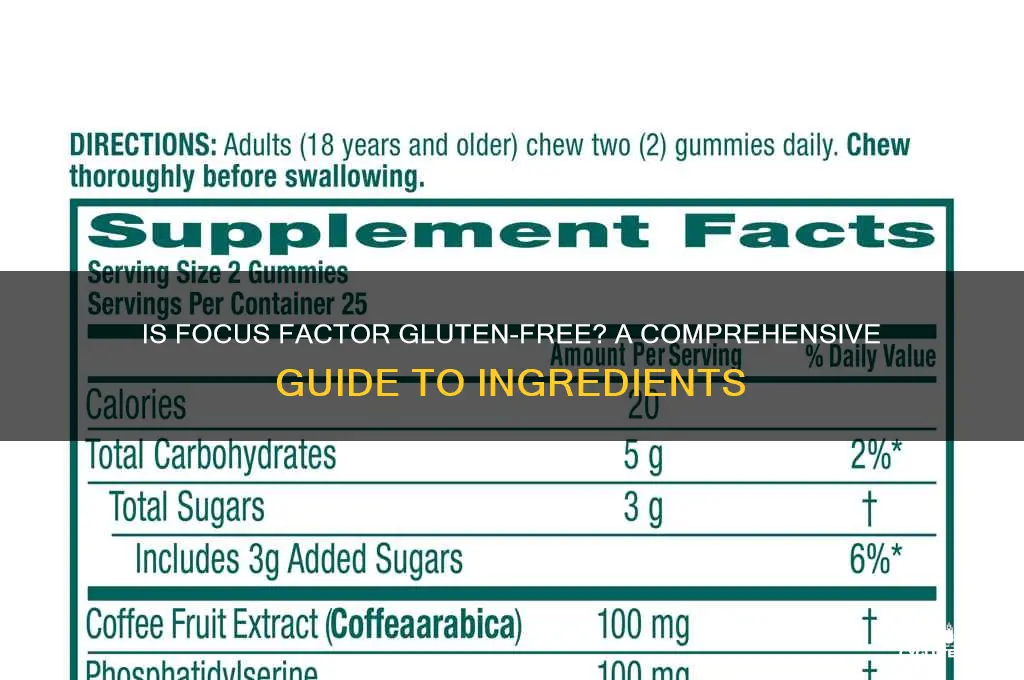 is focus factor gluten free