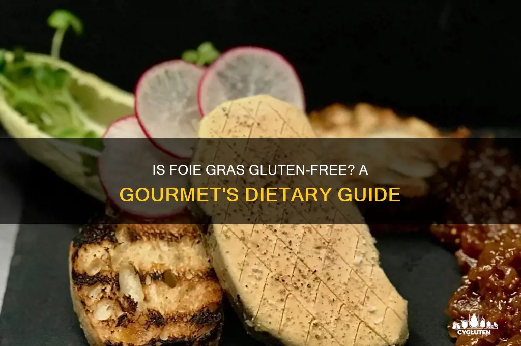 is foie gras gluten free