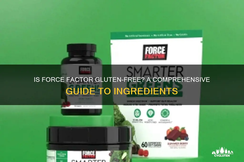is force factor gluten free