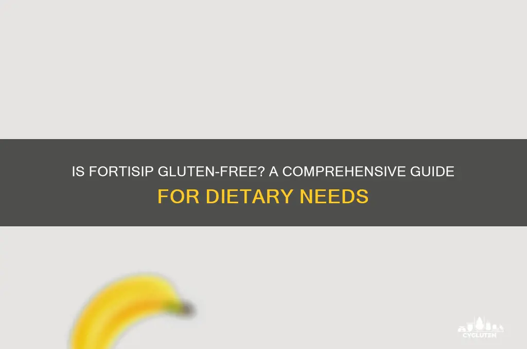 is fortisip gluten free