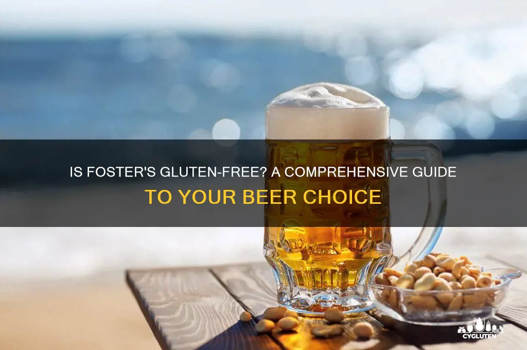 is fosters gluten free