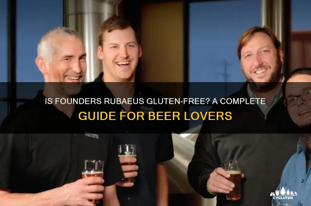 is founders rubaeus gluten free