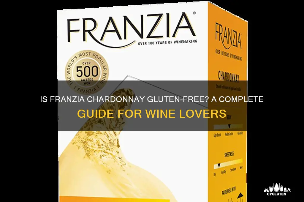 is franzia chardonnay gluten free