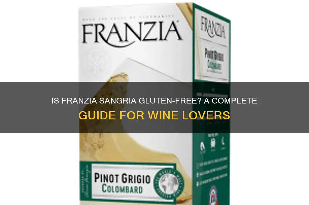 is franzia sangria gluten free