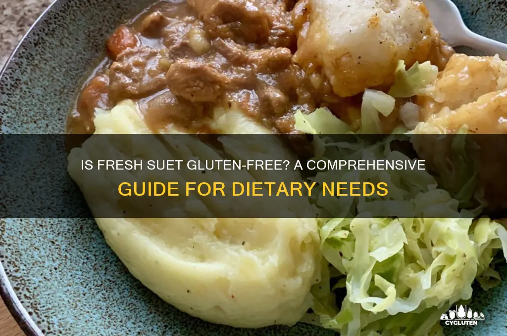 is fresh suet gluten free