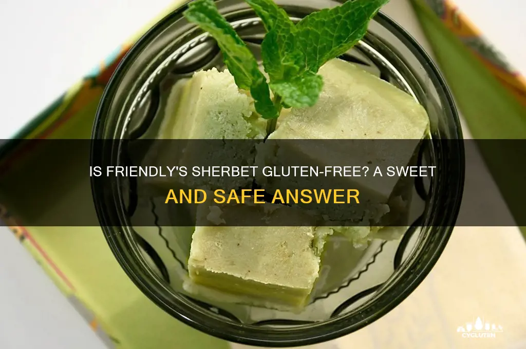 is friendly sherbet gluten free