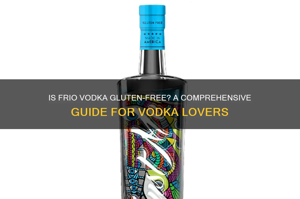 is frio vodka gluten free