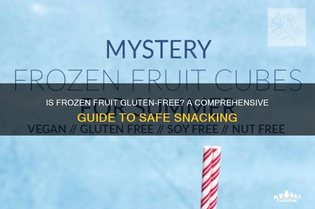 is frozen fruit gluten free