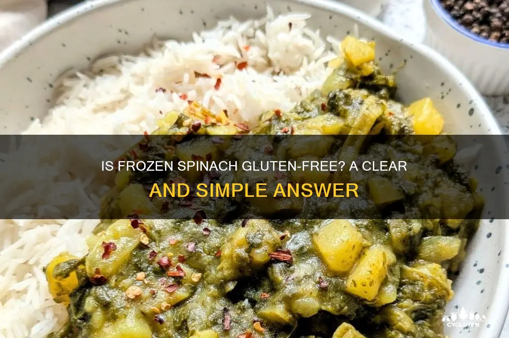 is frozen spinach gluten free